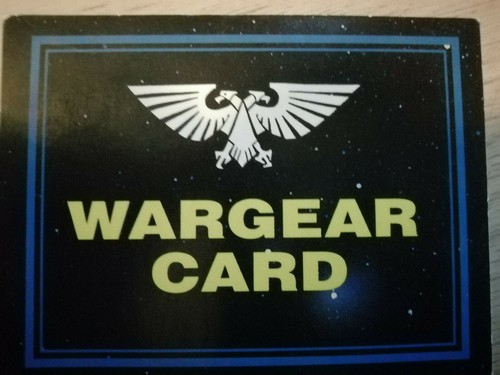 Warhammer 40k 2. Edition Wargear Karte Multi-Listing - Old Hammer