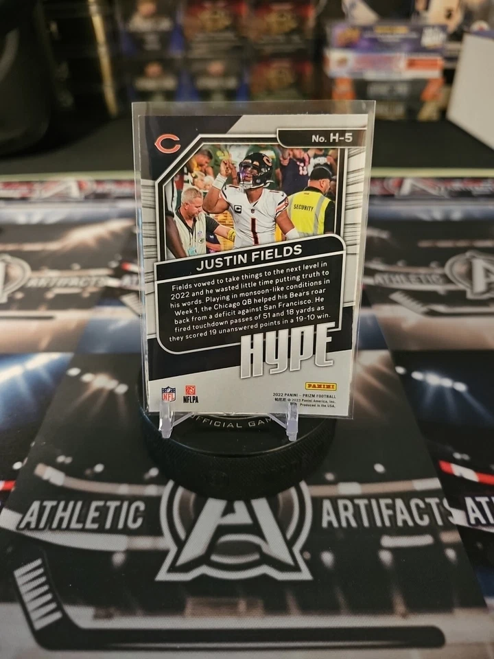 2022 Panini Prizm -Hype ! #H-5 Justin Fields - Image 2 of 2