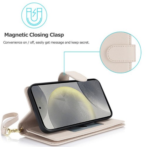 Etui na Samsung S25 S24 S23 S22 S21 Ultra Plus Portfel Karty Skóra Cover - Zdjęcie 81 z 100
