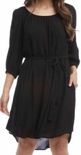 NWOT Women’s Karen Kane Belted 3/4 Sleeve Dress Black Size XS