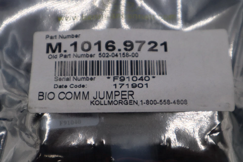 NEW KOLLMORGEN M.1016.9721 BIO COMM JUMPER BOARD STOCK K-2900-A - Image 2 of 3