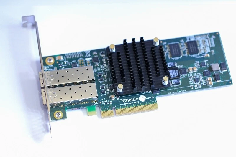 Chelsio T520 CR T520-CR 10GbE 2-Port PCIe Unified Wire Adapter Card 110-1160-50 - Image 2 of 4