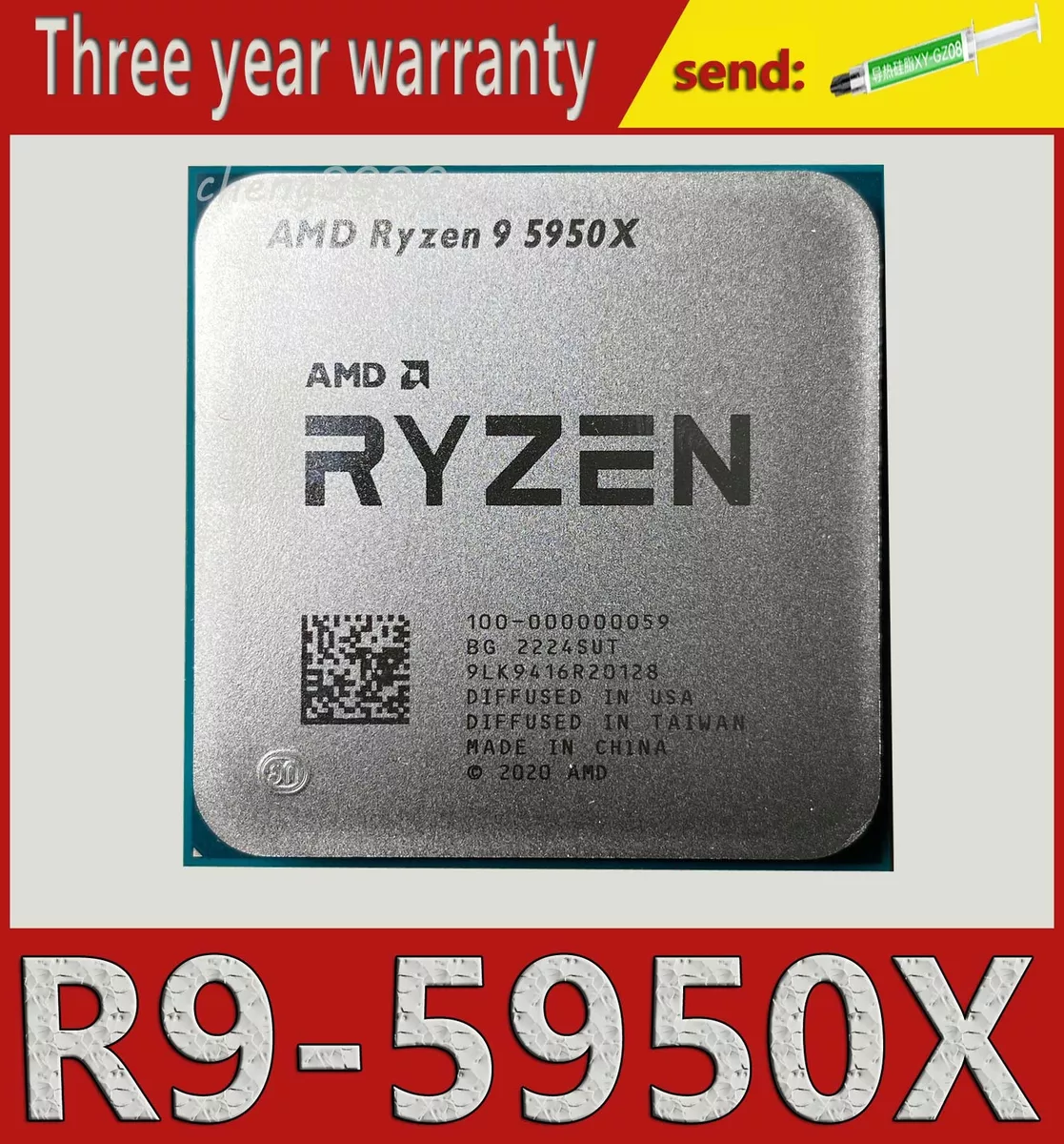 AMD Ryzen 9 5950X 3.40GHz 16-Cores 64MB 105W Socket AM4 R9 5950X-CPU Processor