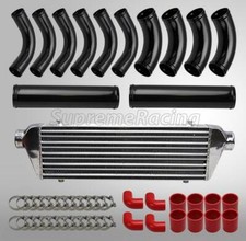 Rdt Universal Intercooler Piping Kit W2.5 Pipes Couplers Chromeblackred Rdt Universal Intercooler Piping Kit W2.5 Pipes Couplers Chromeblackred