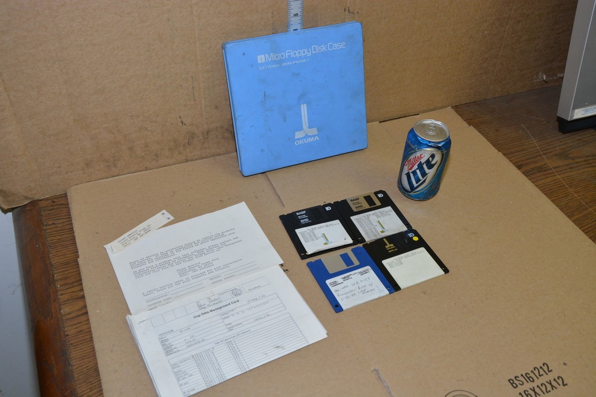 Lot of 5 NC Control Floppy Disk for Okuma MC-400H nopl INV