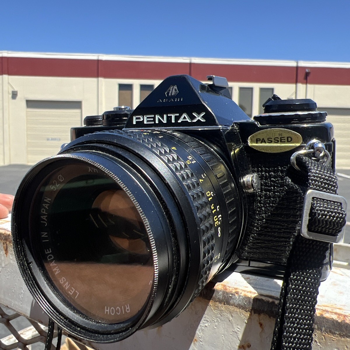 Black Pentax ME Film Camera XR Rikenon 1:2 50mm Lens from JAPAN