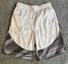 Children s Place Boys Youth Athletic Shorts Size Large 10-12 . White 2 Pockets.