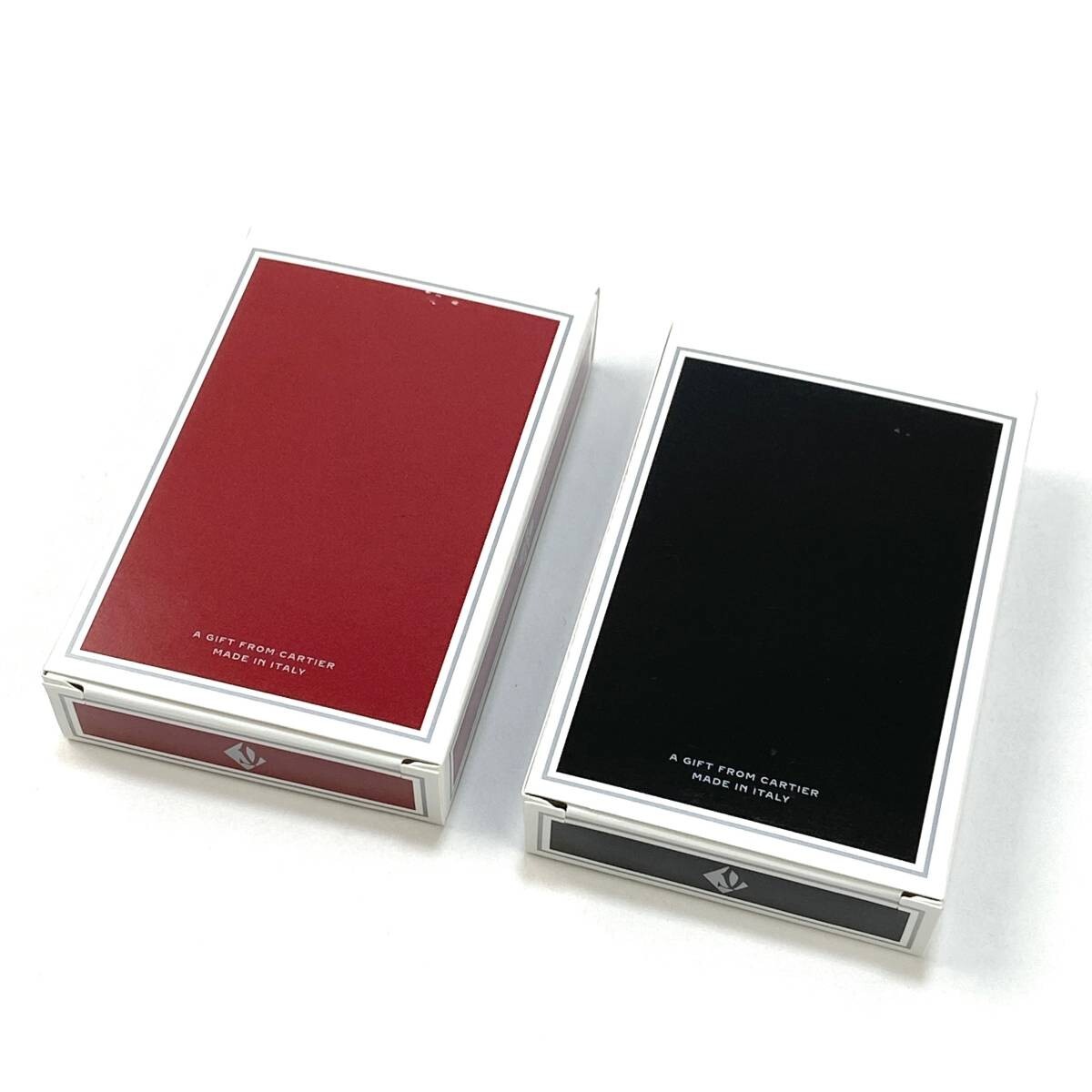 Authentic Cartier Playing Cards Black Red 2 Sets Gift From Cartier