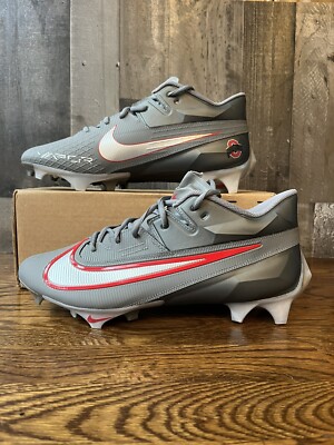 Size 14 Wide Nike Vapor Speed 3 Ohio State Buckeyes Football Cleats IB4039-003 Nike Vapor Edge Pro 360 Wide Ohio State White Red Football  main image 4