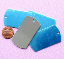 10 Stamping Dog Tags Mirror Finish Aluminum 2" Disc - MT075