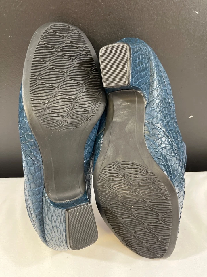 Rialto комфорта Vette женщин синий крокодила печать мулы размер 9,5 М SKU 6421 - Изображение 3 из 4