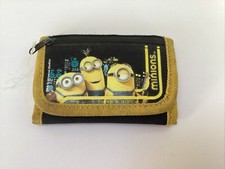 Minions Children Wallet Kids Cartoon Coin Purse Black 
