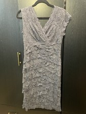 Eva Charcoal Grey Lace Sequin and Embellished dress size Medium