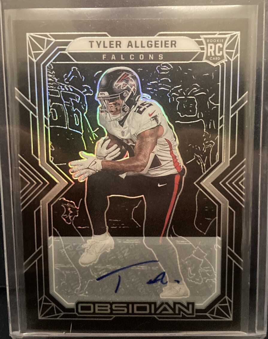 2022 Panini Obsidian RC Auto /199 Tyler Allgeier #144 RC Auto RC Falcons Atlanta