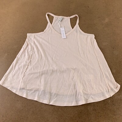 Gentle Fawn Women's Size XS Natural Linen Blend V Neck Flowy Olsen Tank Top NWT