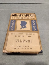 Vintage Book; Great Captain - Three Abraham Lincoln Novels by Honore Morrow