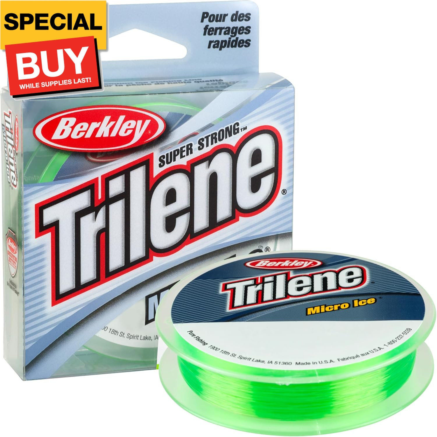 Trilene Micro Ice Monofilament Ice Fishing Line