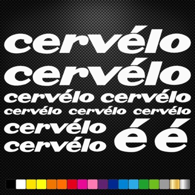 CERVÉLO - KIT Vinyl Decals Stickers Sheet Bike Frame Cycle Cycling Bicycle