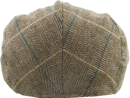 Men's Cabbie Newsboy and Ascot Plaid Ivy Button Hat Cap - Picture 278 of 365