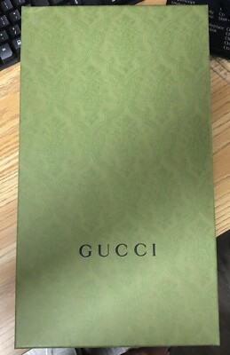 Authentic Gucci Green Logo Empty Gift Shoe Box Dust Bags, Etc 14.5'' X 8'' X 5.25''