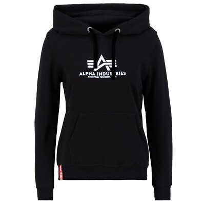 Alpha Industries New Basic Hoody Wmn Schwarz Damen Hoodie Kapuzen