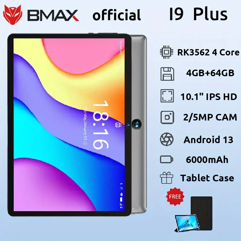 Bmax I9 Plus Tablet RK3562 4-Core 4GB RAM 64GB ROM, 10.1 Inch NEW