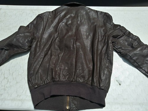 Chaqueta de Vuelo de Cuero de la Fuerza Aérea de los Estados Unidos A-2 Talla 40 Larga MFG Cooper - Fecha 2001 - Imagen 7 de 8