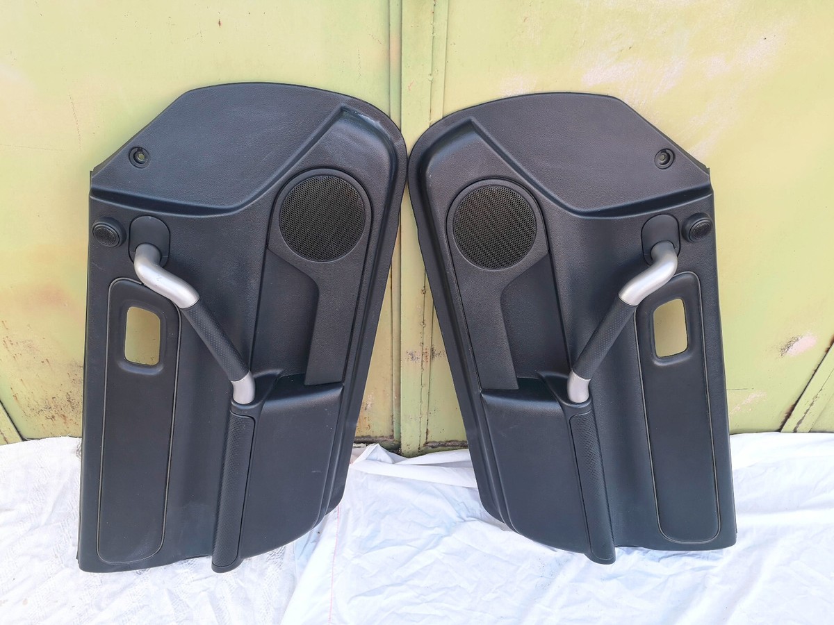 Toyota MR2 Spyder MR-S Door Panels Black Leather Trim Pair