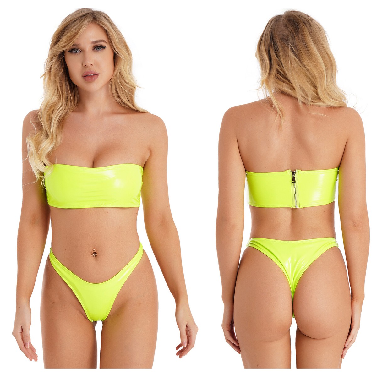 【SEASON BIKINI】【未使用未着用】 Moulin Rouge_B0 Womens Rainbow Ombre Swim Bikini Set - Multi – Dolls Kill