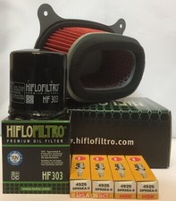 Service Kit Fits HONDA XRV750 AFRICA TWIN (Air / Oil Filter and 4 x Spark Plugs)