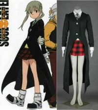 Soul Eater MAKA ALBARN Uniform Custom Made Cosplay Costume Dress Cloak