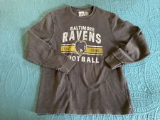 2012 Junk Food Heavy Weight long sleeve shirt Baltimore Ravens Womens XL