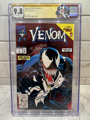 Venom Lethal Protector 1 CGC 9.8  SS Mark Bagley 1st Venom Title Key 