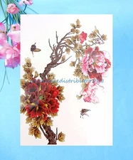 butterfly flower 8.25" large temporary arm tattoo Real Looking Temporary Tattoos