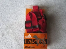 Pet Harness,Red/Black,Adjustable,Medium 5/8"Width(14"-20"chest),by"Pet Champion"