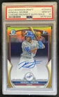 2023 Bowman Draft Kendall George Chrome Auto 1st Refractor Gold #/50 PSA 10