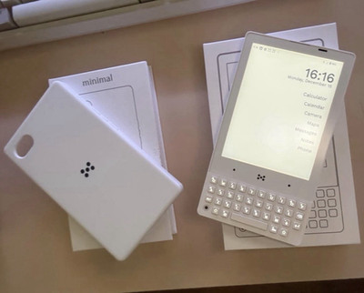 Minimal Minimal Phone White QWERTY Touchscreen Android Unlocked 8GB RAM 256GB