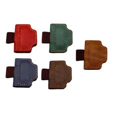 Magnetisches Lesezeichen mit Stifthalter, Lesezeichen aus PU-Leder für