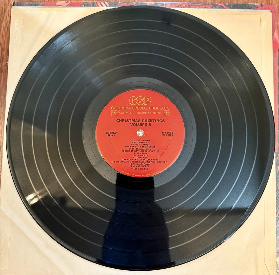 Christmas Greetings Vol. 5 LP, 1974 CBS Records. Ray Conniff Mitch Miller NM - Image 3 of 4