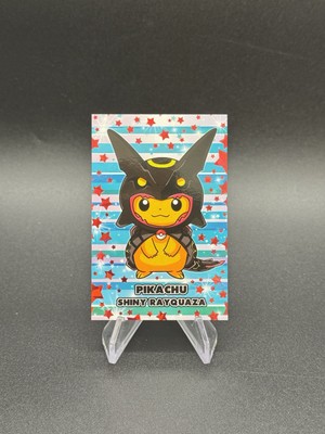 Poncho Pikachu Shiny Rayquaza Red Holo Pokemon Database Merry Christmas Peru