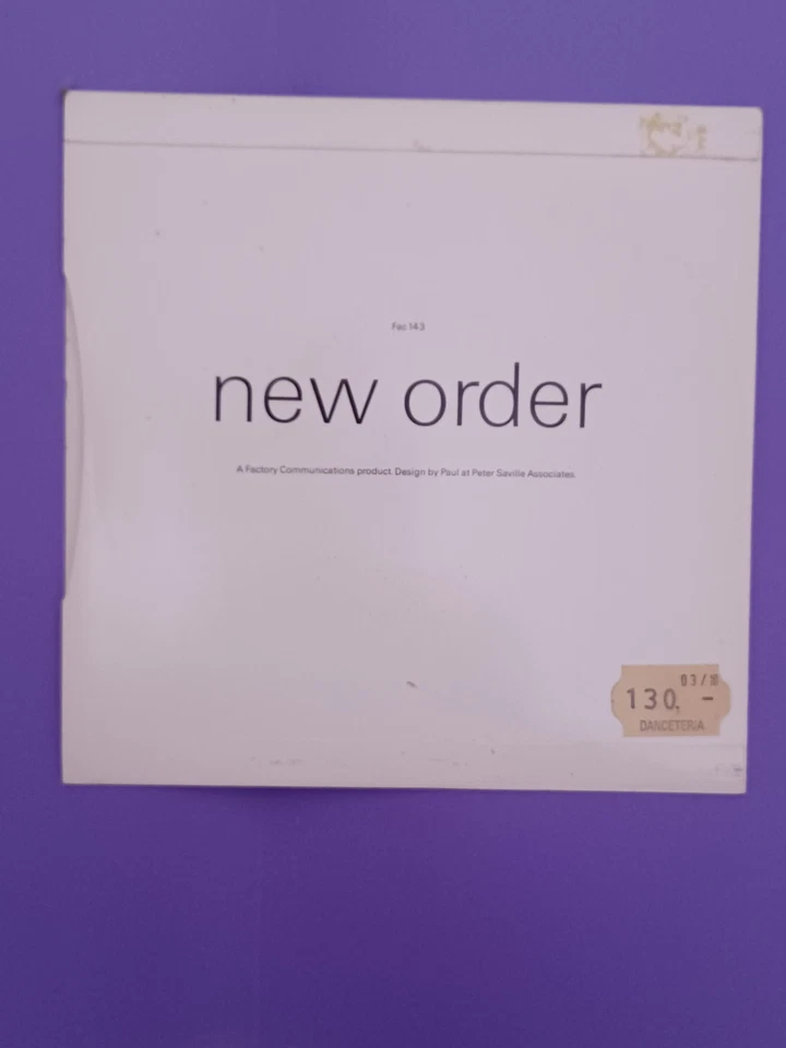 7'' 45T NEW ORDER 2 TITRES SHELLSHOCK 1986 FAC 143 UK EDITION  - Photo 2/4