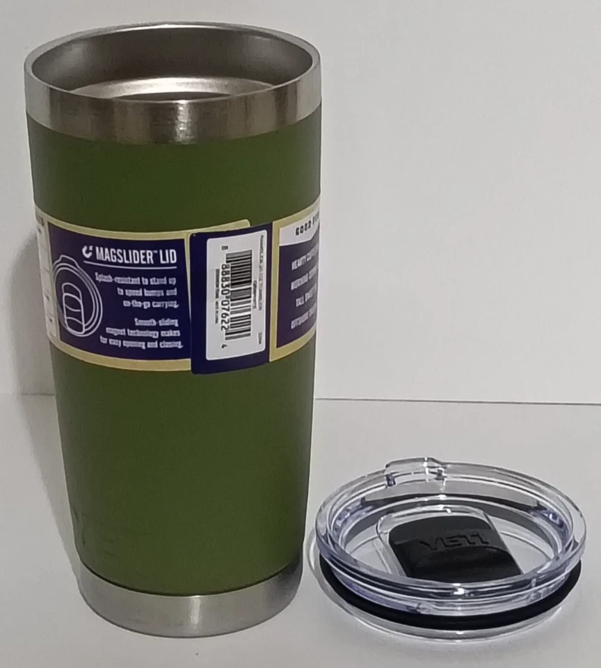 Yeti 20 OZ Rambler con tapa deslizante magnética verde oliva, Y1 Foto 3 de 4