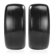 2pcs 13x6.50-6 13x6.5-6 Flat Free Lawn Mower Tires And Wheel Solid Smooth