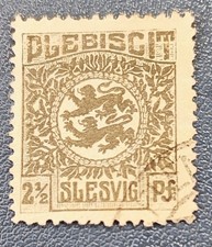 TIMBRE DEUTSCHE ALLEMAGNE 1920 BRUN DEUX LIONS 2.5 NON OBLITERE