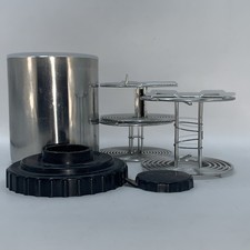 Kindermann 16 oz SS tank w/2-Kindermann SS 35mm Developing Reels German made