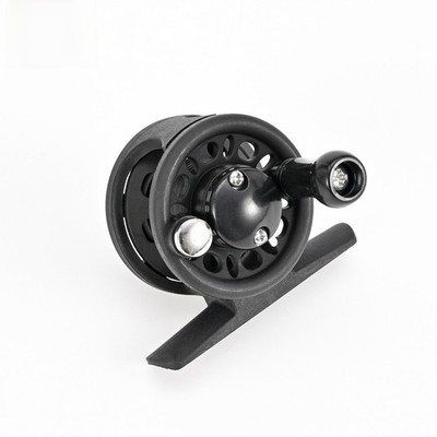 Compact Nylon Ice Fishing Reel One Way Drag Single or Dual Bearing Left