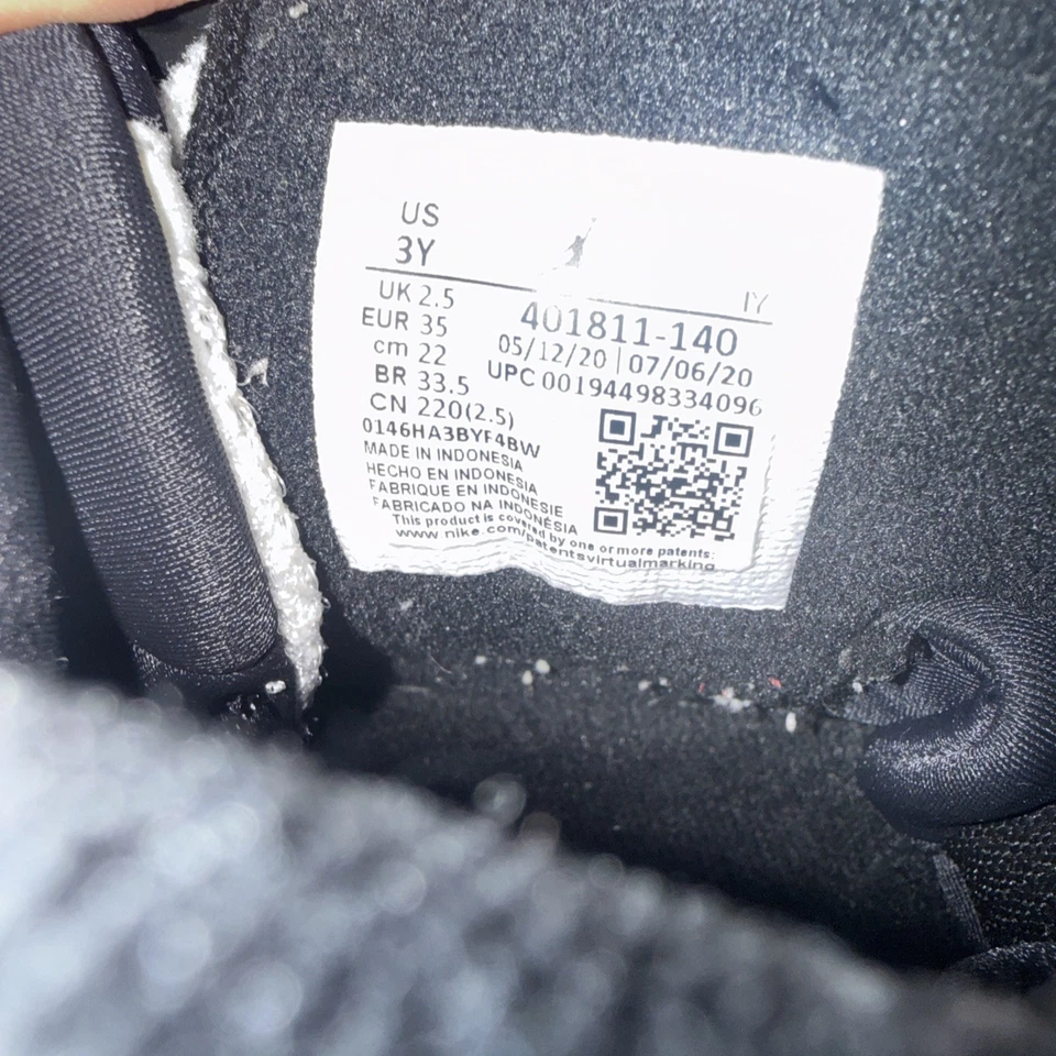 Air Jordan 9 Retro University Blue UNC Black Gradeschool Size 3Y - Image 3 of 4