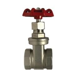 949257 Gate Valve, 1-1/2 in Nom., Threaded, 200 psi, 316 Stainless Steel Body