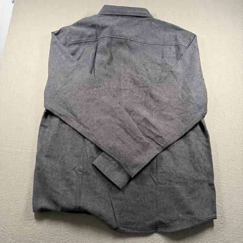 Quiksilver Men Large Anthracite Gray Heavy Twill Shirt Jacket QSM35LW142 image 2