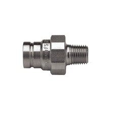 PARKER FS-252-4MP-E5 Quick Connect,Plug,1/4",1/4"-18 55KV57